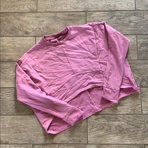 Gym shark sweatshirt crop top